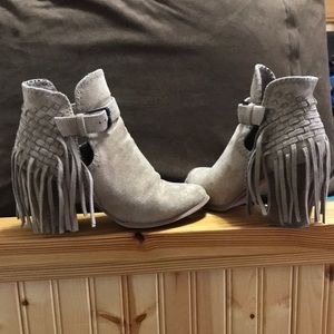Very G fringed booties